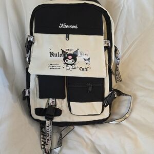 Karomi Women's Black and Cream Backpack